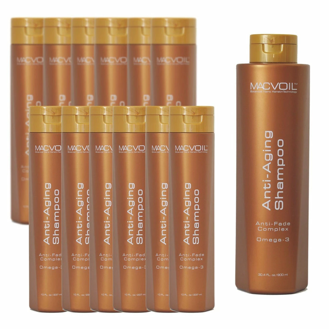 MACVOIL 12 Anti-Aging Shampoo 10oz + 1 Liter Free!