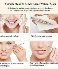 HUINI Personal Care 7-Piece Blackhead Remover Kit - Pimple Comedone Extractor