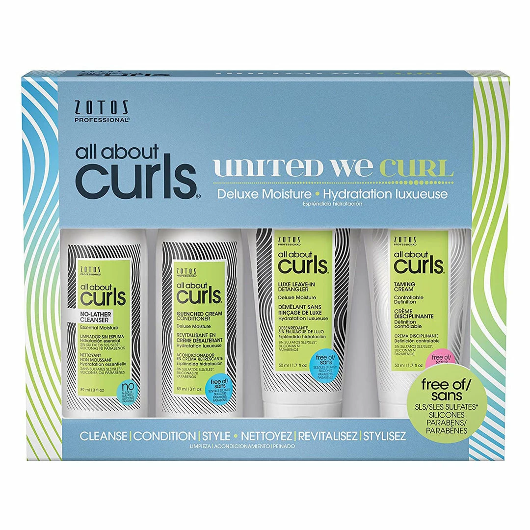 PRODUCTS All About Curls | Deluxe Moisture Starter Kit | 4 Piece Set | ZOTOS