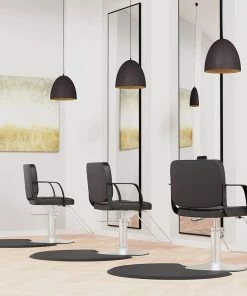 SSW Anti-Fatigue Floor Mat | Black | Semi Circle | 7/8 In. Thick