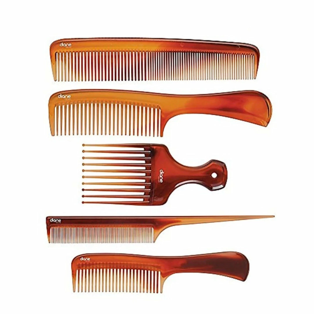 Assorted Tortoise Comb Kit | 5 Pack | DBC016 | DIANE