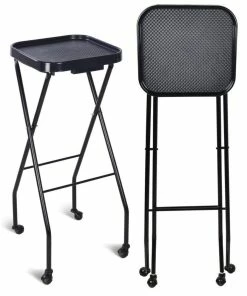 SSW SF-001 | Professional Salon Folding Trolley/Tray/Cart On Wheels