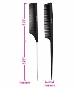 Carbon Fiber Combs | 2PK Black | 7048-2PK | COLORTRAK Combs & Brushes
