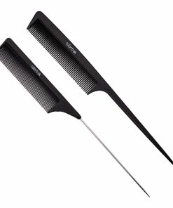 Carbon Fiber Combs | 2PK Black | 7048-2PK | COLORTRAK Combs & Brushes