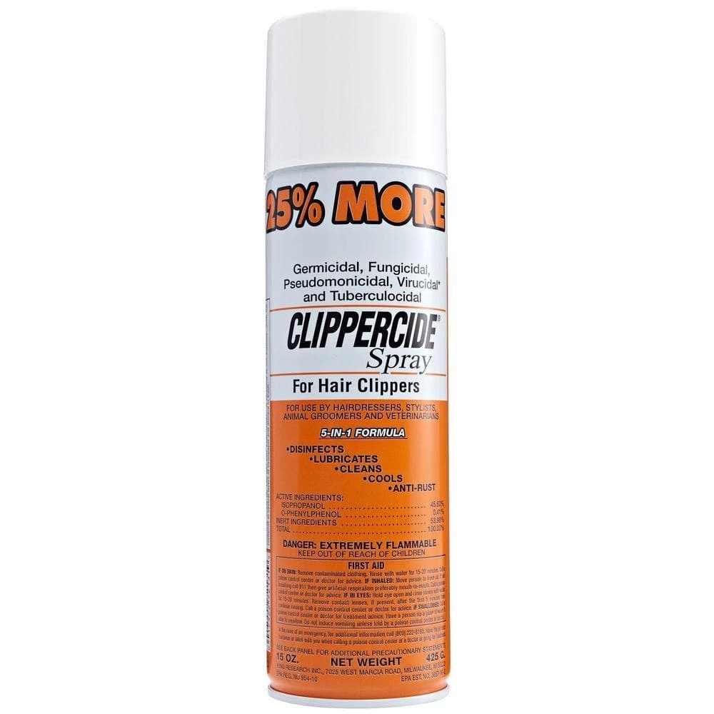 OSTER Clippercide Spray 5 In 1 Formula | 25% More | 15 Oz