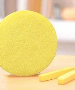 Spa Compressed Facial Sponge | Yellow | 12 Pack | HOTLINE BEAUTY