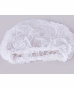 HUINI Crinkled Hair Net/Mob/Cap (White, 200 Pcs/pack) Personal Care