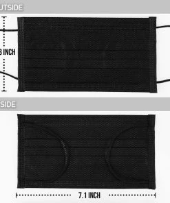 SSW Disposable Face Masks | Black | 50 PCS | 5 X 10-Packs