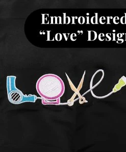 DIANE Embroidered Love Stylist Apron | Style 281-BLK | BETTY DAIN Diane By Fromm