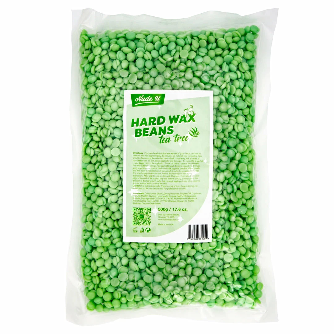 Hard Wax Beans | Tea Tree | NUDE U Waxing Products