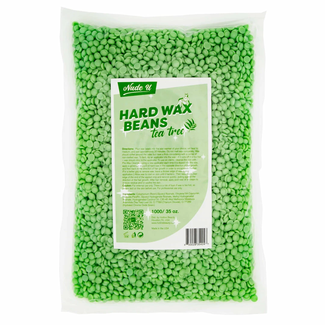 Hard Wax Beans | Tea Tree | NUDE U Waxing Products
