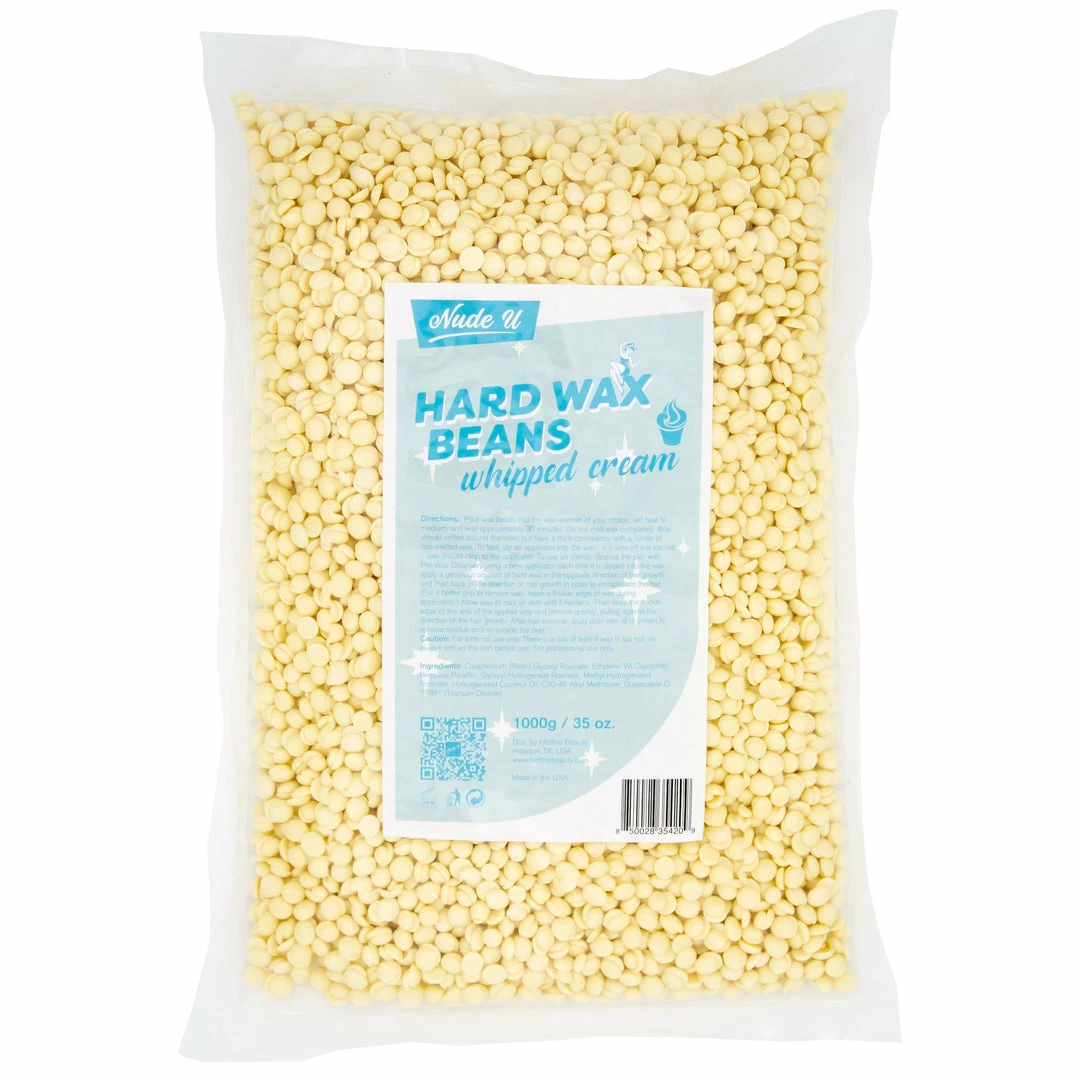 Hard Wax Beans | Whipped Cream | NUDE U Waxing Products