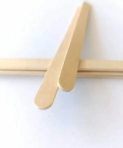 HUINI Medium-size "Popsicle Stick" Wooden Waxing Applicator (50-count) Waxing Products