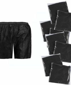 HOTLINE BEAUTY Spa Men's Disposable Boxershorts | Black | XL