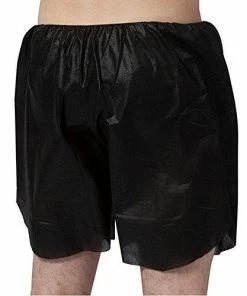 HOTLINE BEAUTY Spa Men's Disposable Boxershorts | Black | XL