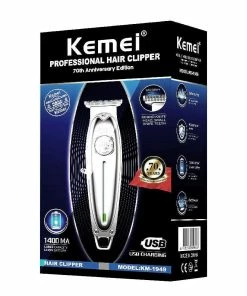 Metal Professional Hair Clipper | Electric Cordless Hair Trimmer | Kemei Miscellaneous Equipment