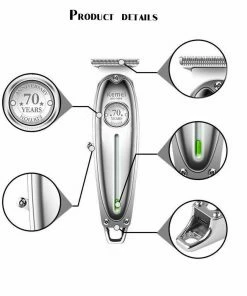 Metal Professional Hair Clipper | Electric Cordless Hair Trimmer | Kemei Miscellaneous Equipment