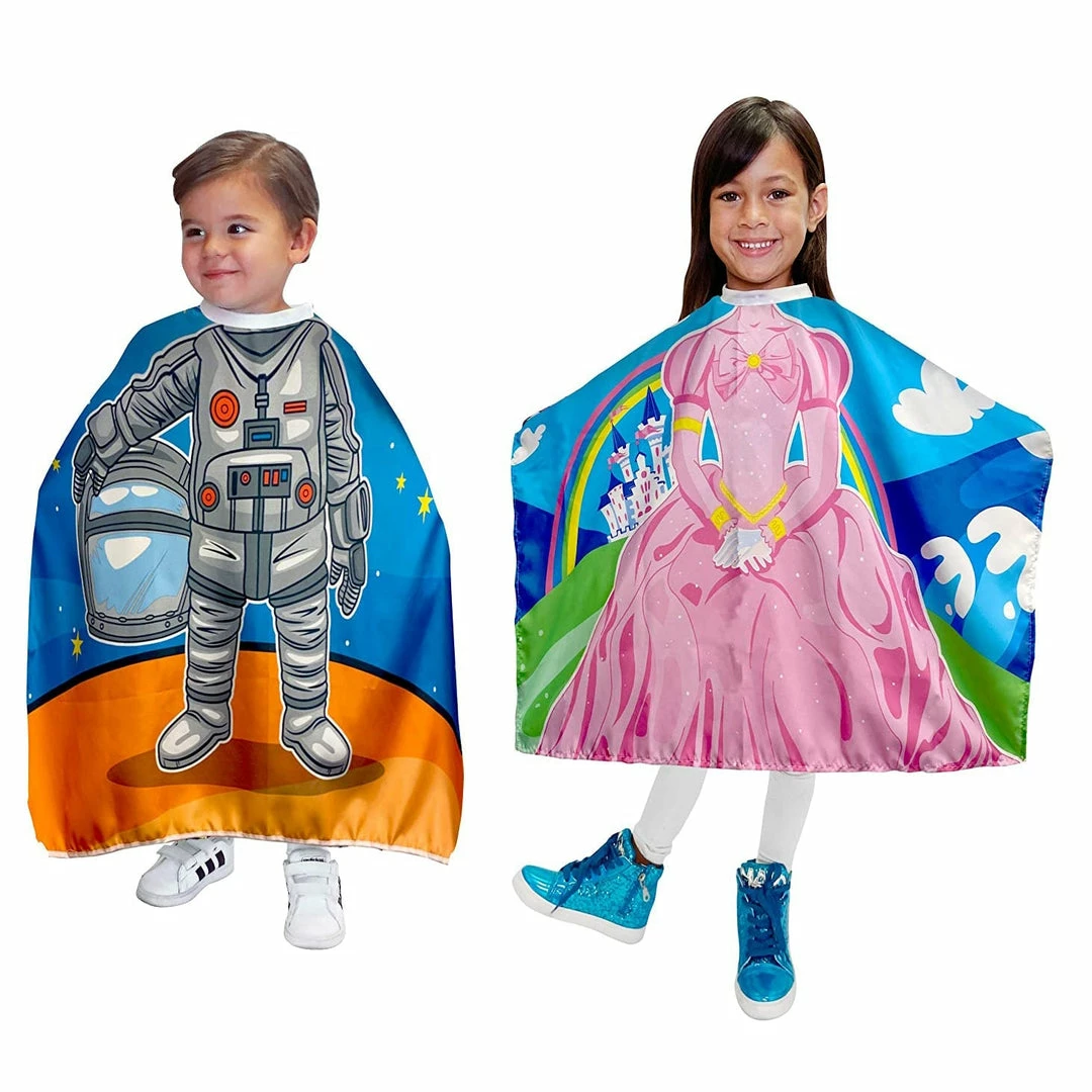 Princess & Astronaut Vinyl Kid's Capes | 2 Pack | STYLR 272 | BETTY DAIN SPA Products