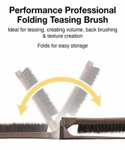 OLIVIA GARDEN PRODUCTS Style-Up Teasing Foldable Hair Brush | STU-MX