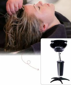 HOTLINE BEAUTY SU-120A | Portable Shampoo Bowl Sink With Bucket Shampoo Unit