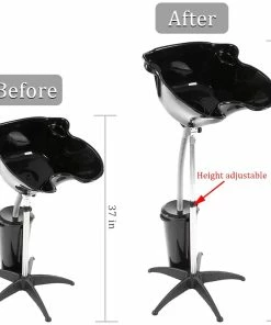 HOTLINE BEAUTY SU-120A | Portable Shampoo Bowl Sink With Bucket Shampoo Unit