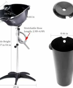 HOTLINE BEAUTY SU-120A | Portable Shampoo Bowl Sink With Bucket Shampoo Unit