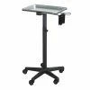 SSW Trolleys And Stools T-011B | Professional Aluminum Salon Rolling Utility Tray