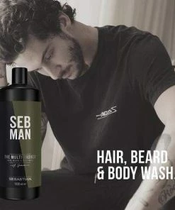 SEBASTIAN The Multi-Tasker, Men's Hair, Beard & Body Wash | SEB MAN Shampoo